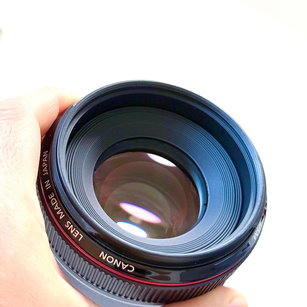 Canon 50mm f/1.2L レンズ ES-78付き