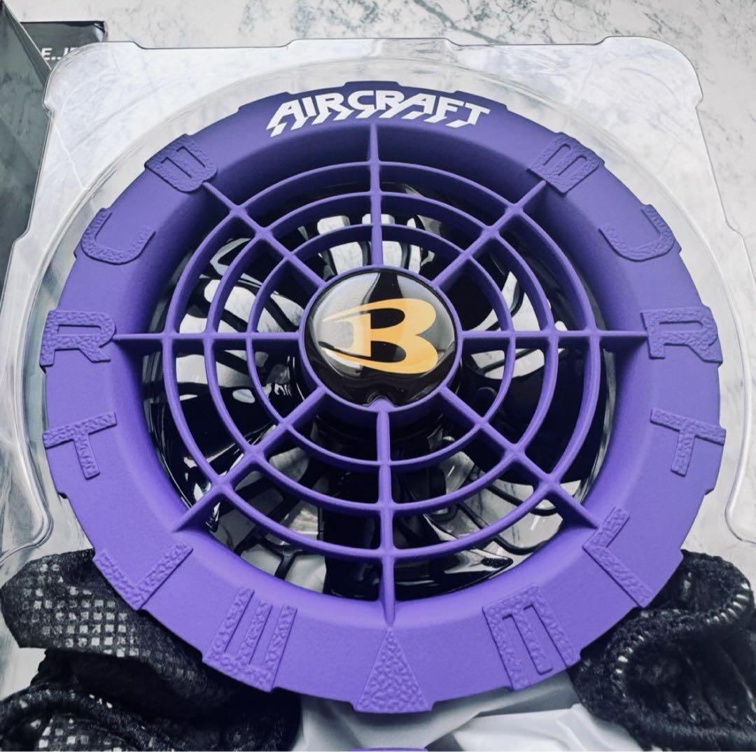 完売　新品未使用 バートル ファン ジェットパープル　AC08-2 空調服用　❻