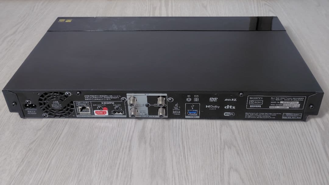 SONY BDZ-FBT4100 4K Blu-rayレコーダー HDD4TB