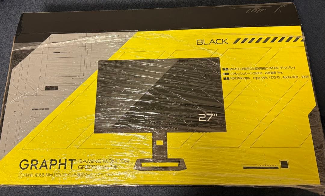 GRAPHT GR2724ML-BK 27インチMiniLEDゲーミングモニター