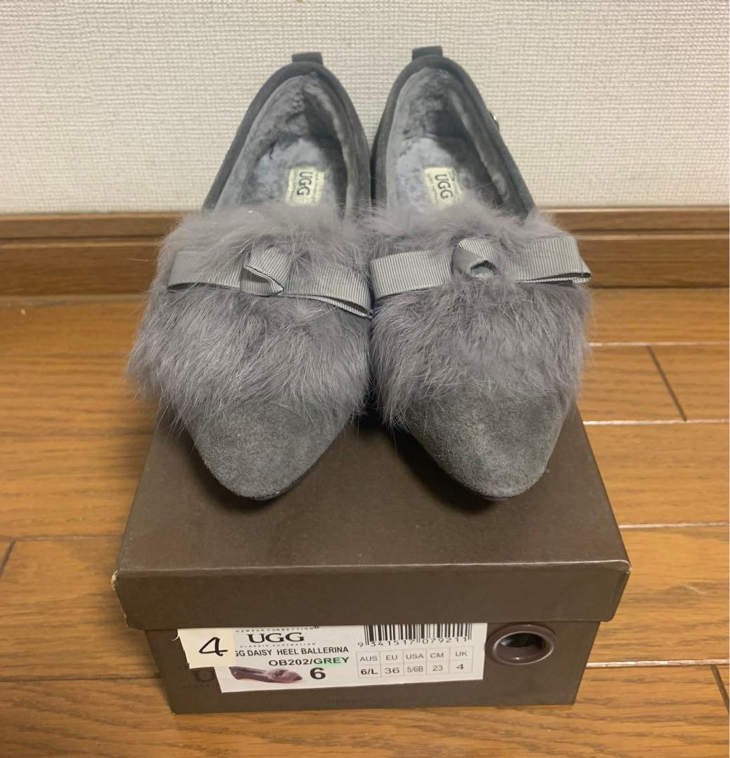 UGG DAISY HEEL BALLERINA グレー 23cm