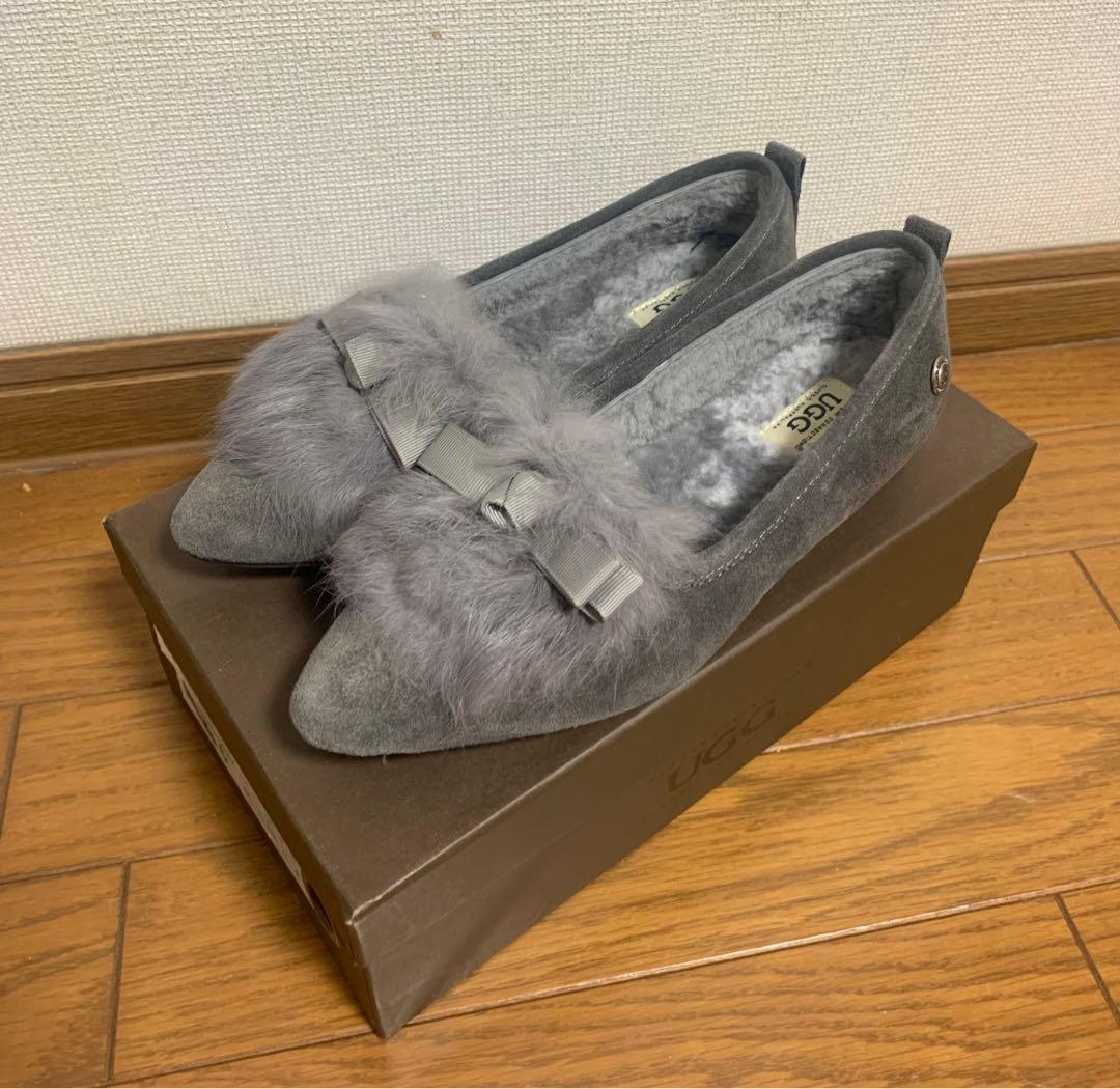 UGG DAISY HEEL BALLERINA グレー 23cm