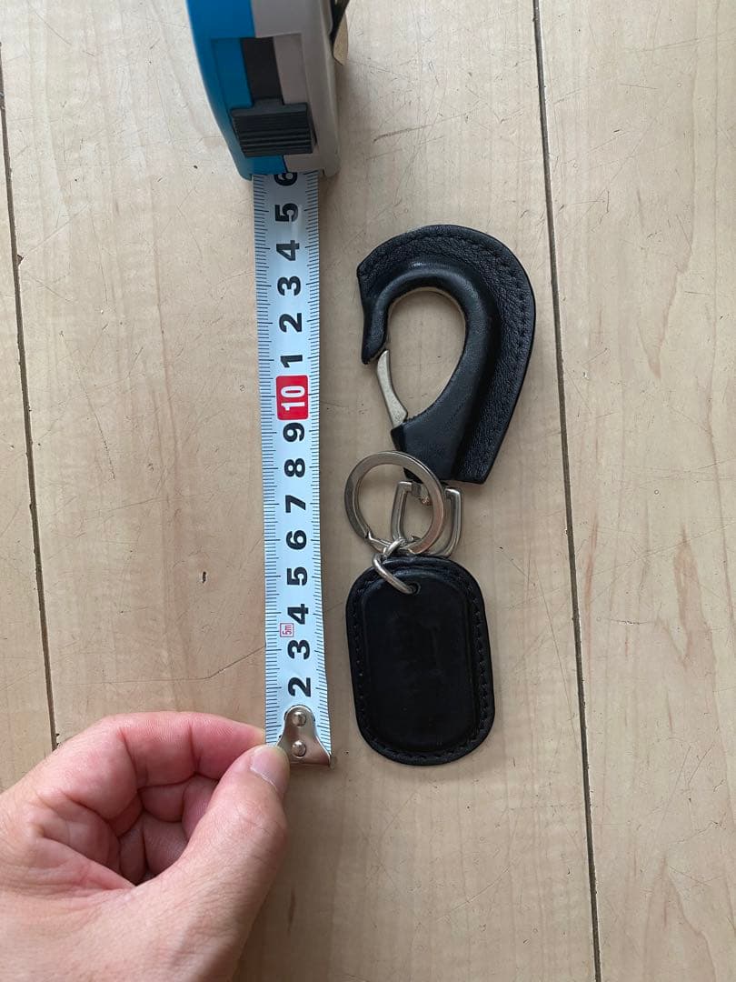 ジャンポールゴルチェ　黒 レザー フック型キーホルダー