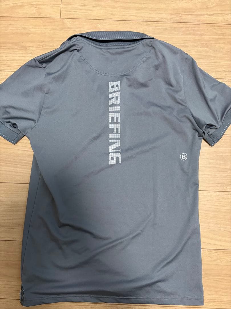 BRIEFING グレー ツアー ポロシャツ Mサイズ BBG221M02