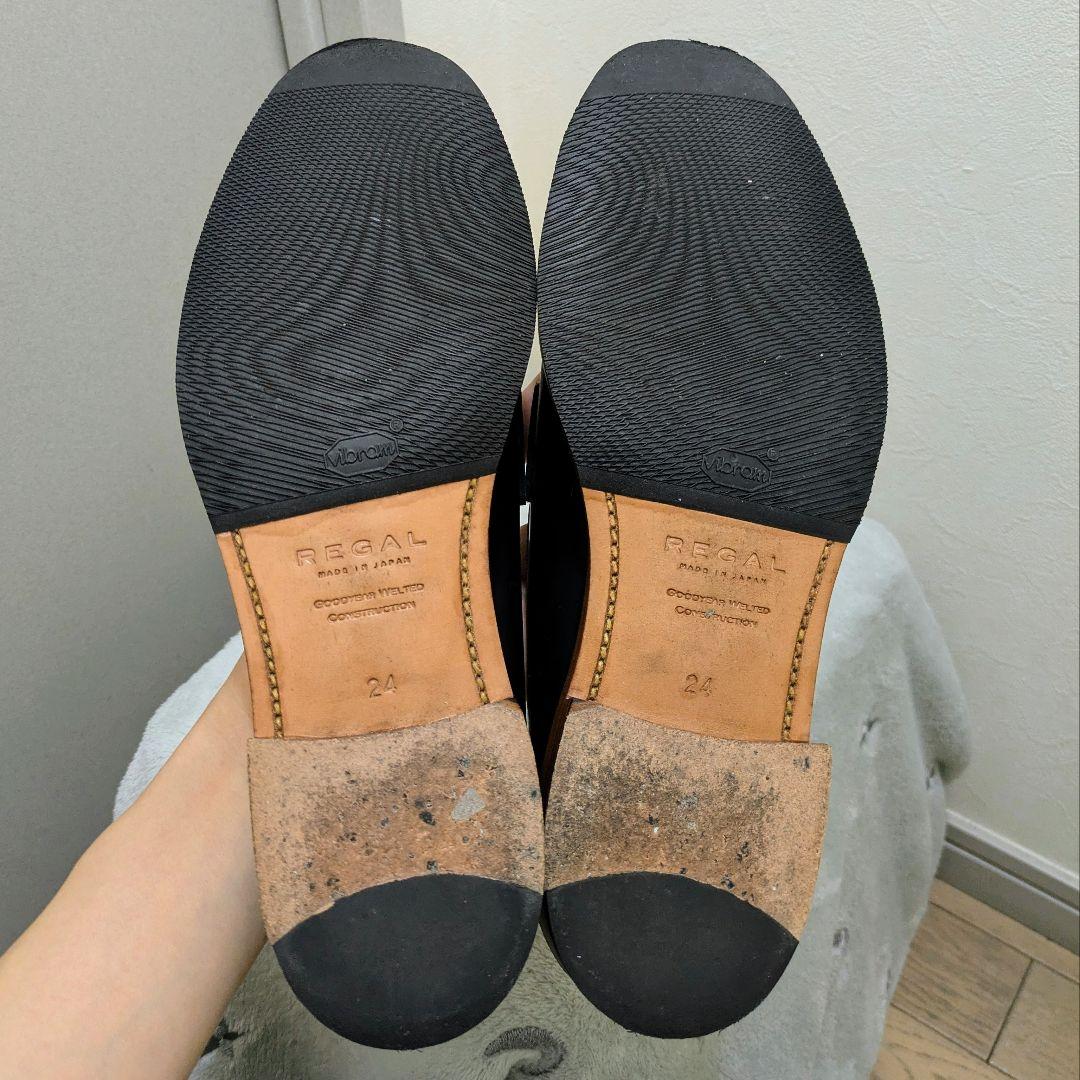 REGAL F04F 革底ドレスローファー ブラック