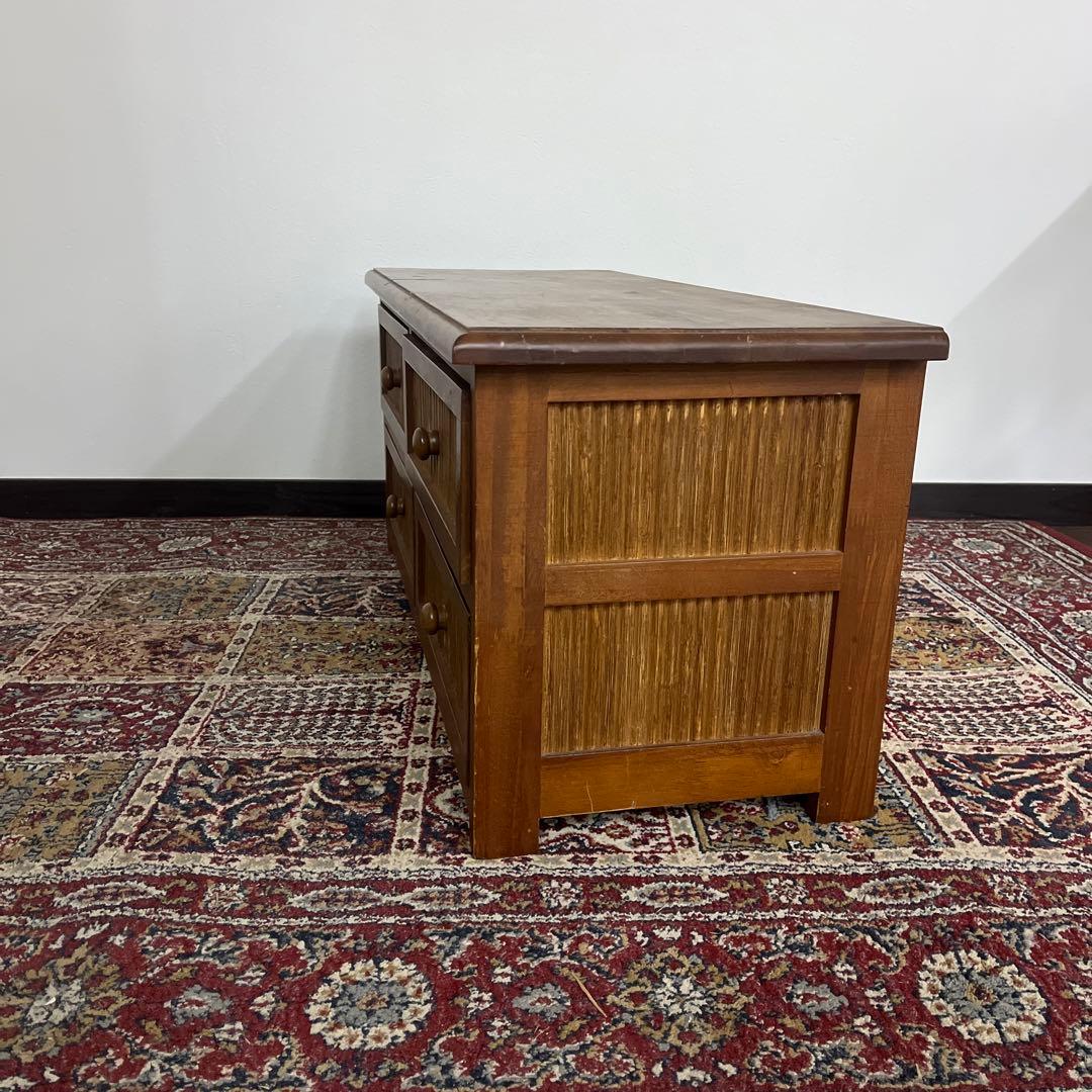 古家具ビンテージ品◼︎nissen 引き出し4杯 収納棚 キャビネット テレビ台