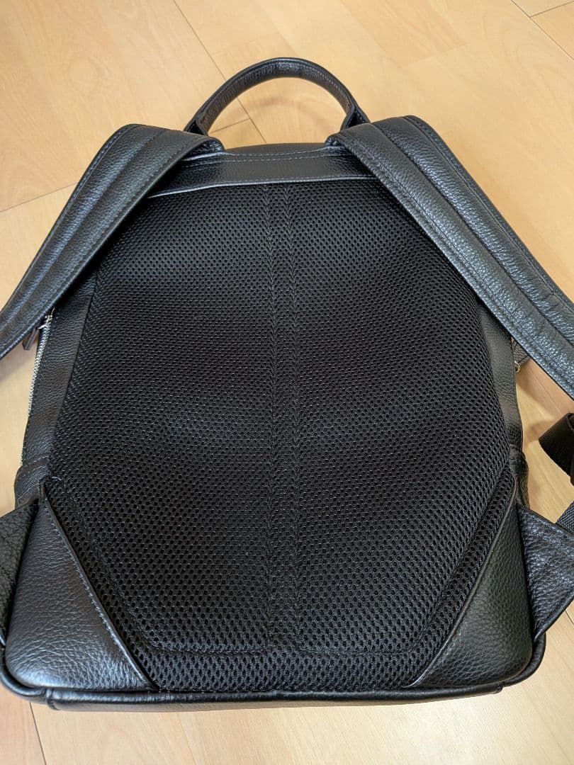 MURA 薄マチ ダブルジッパー シュリンクレザー スマート ビジネス リュック