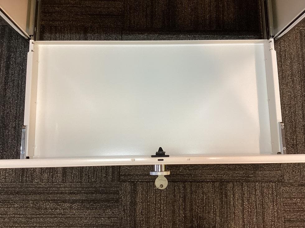 USMハラー ４段 オープンキャビネット シェルフ ピュアホワイト　引き出し