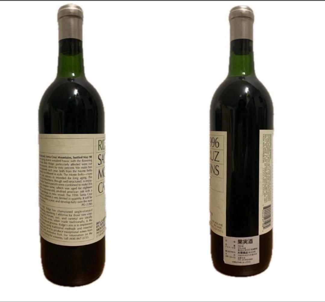 希少 リッジ・ヴィンヤーズ サンタクルーズ・マウンテンズ モンテベロ ワイン