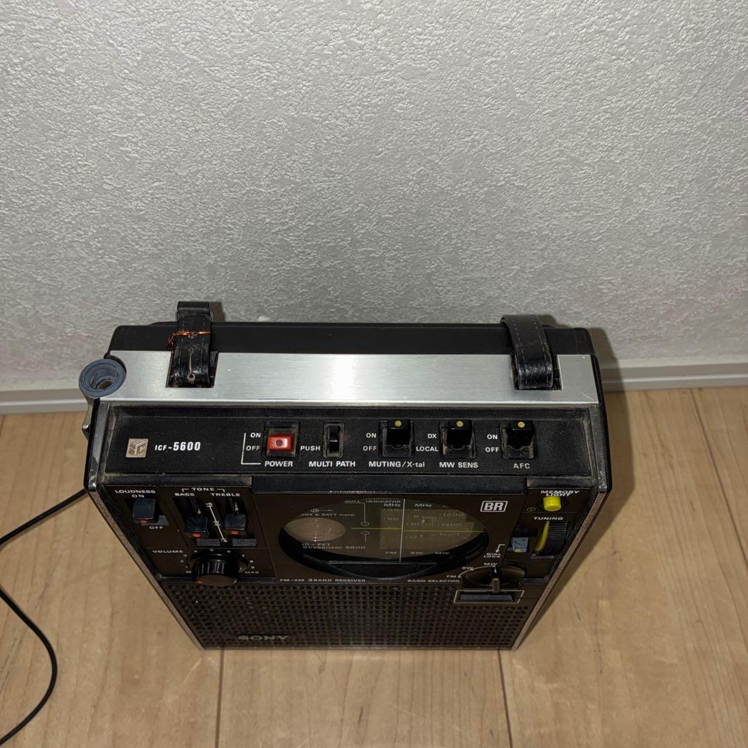 受信okSONY ICF-5600スカイセンサー5600 希少acアダプター付属