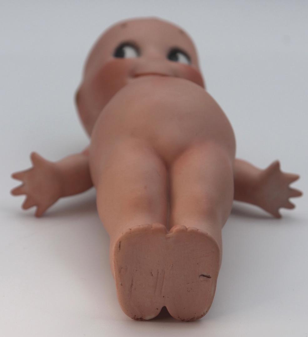 ケストナー製ポーセリン・キューピー、 ビンテージ陶器製人形 約22cm