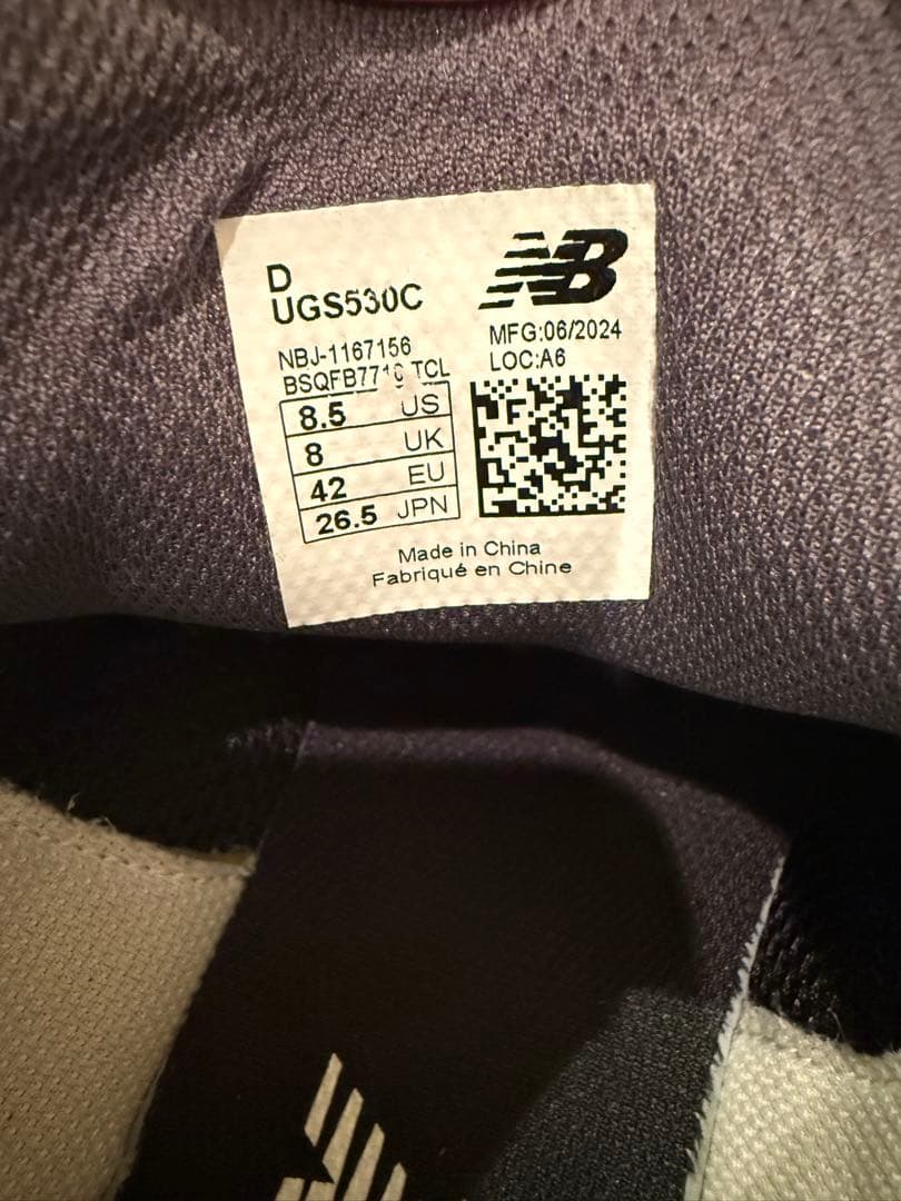 New Balance 530 黒/白 シューズ　GOLF