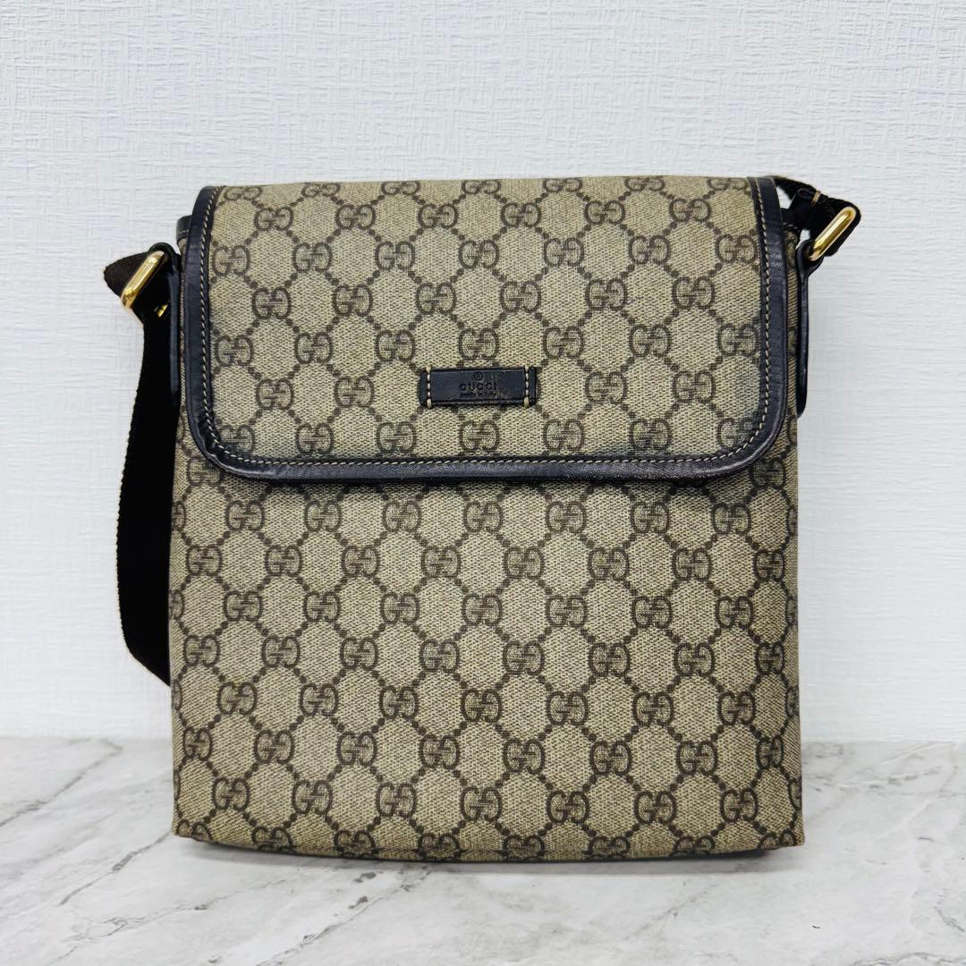 ✨GUCCI✨グッチ✨22366✨GG柄✨ブラウン✨ベージュ✨ショルダーバッグ✨