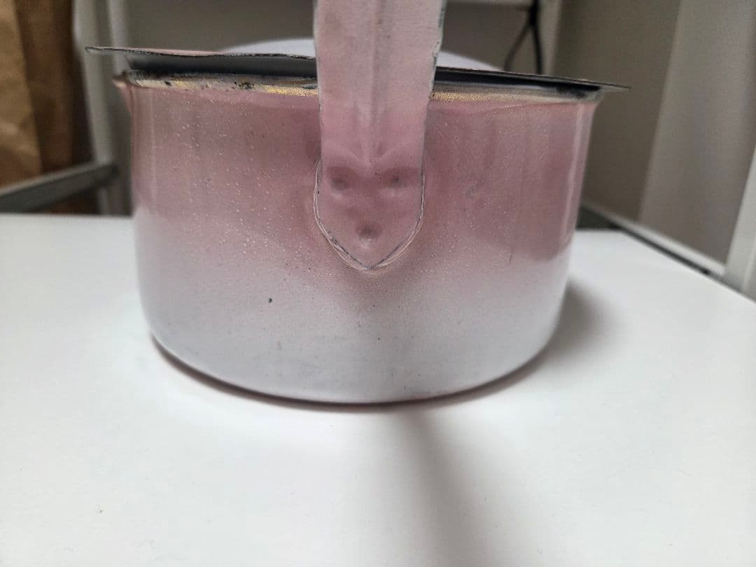 アンティーク花柄ホーロー鍋セット