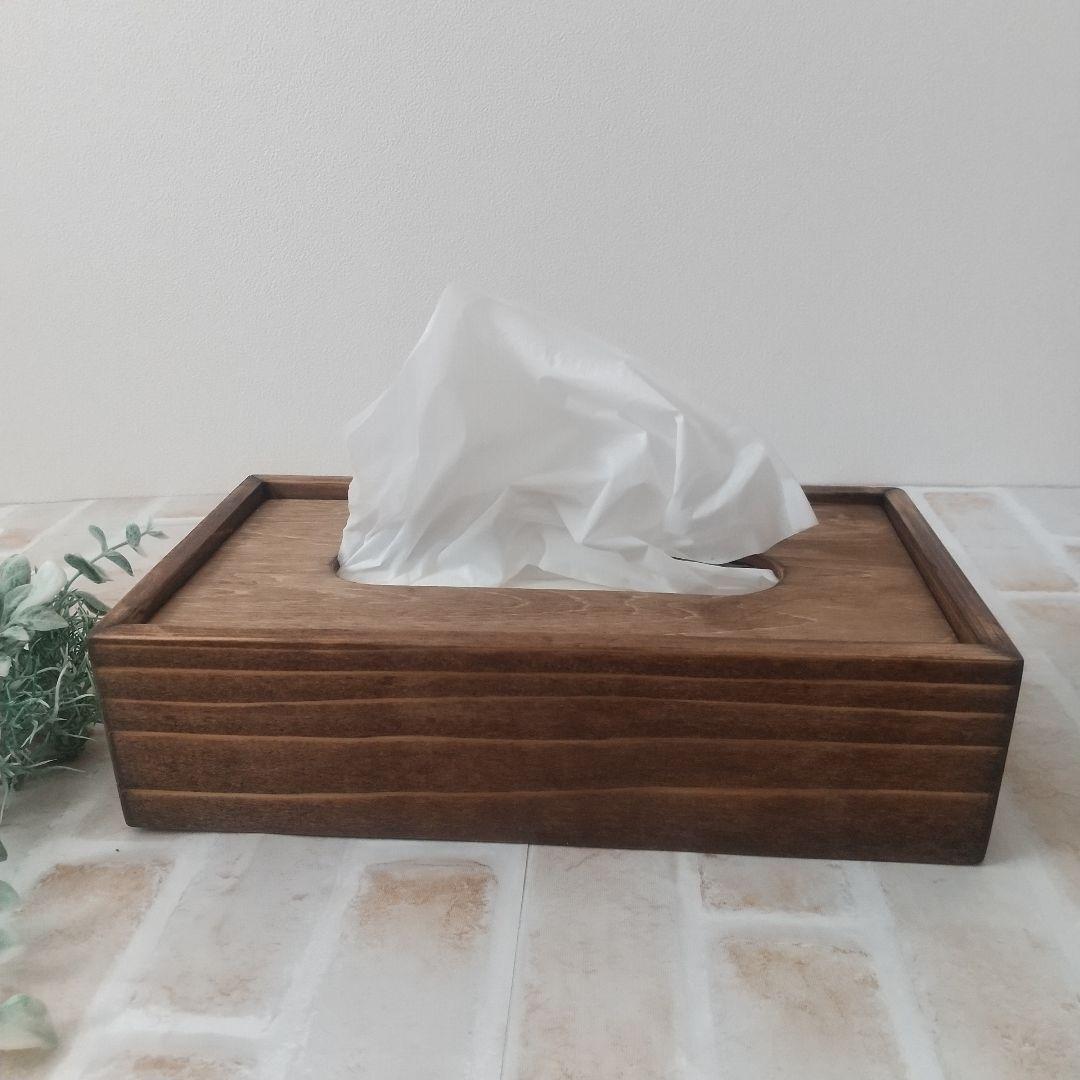 木製ボックスティッシュケース ハンドメイド29