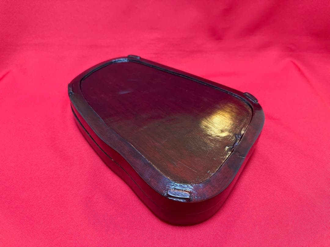 未使用 ★☆ 硯 端溪硯 箱付 雲龍鳳硯 端渓 彫硯 書道 書道具 中国