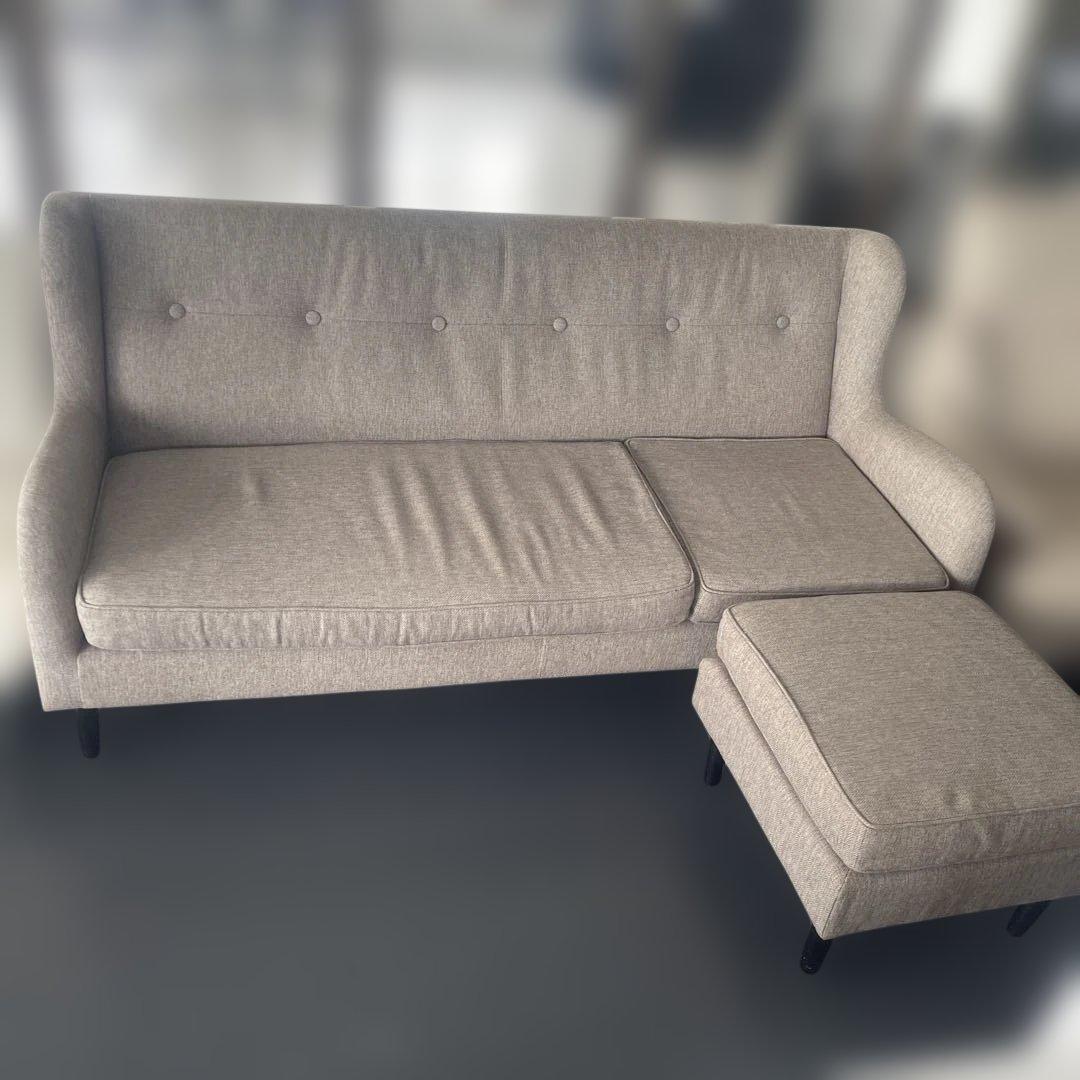 ベージュファブリック4 人掛けソファ franc franc