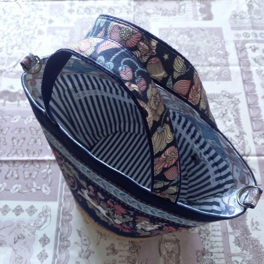 【専用】ジョリーフルール 麻かごトートバッグ ハンドメイド