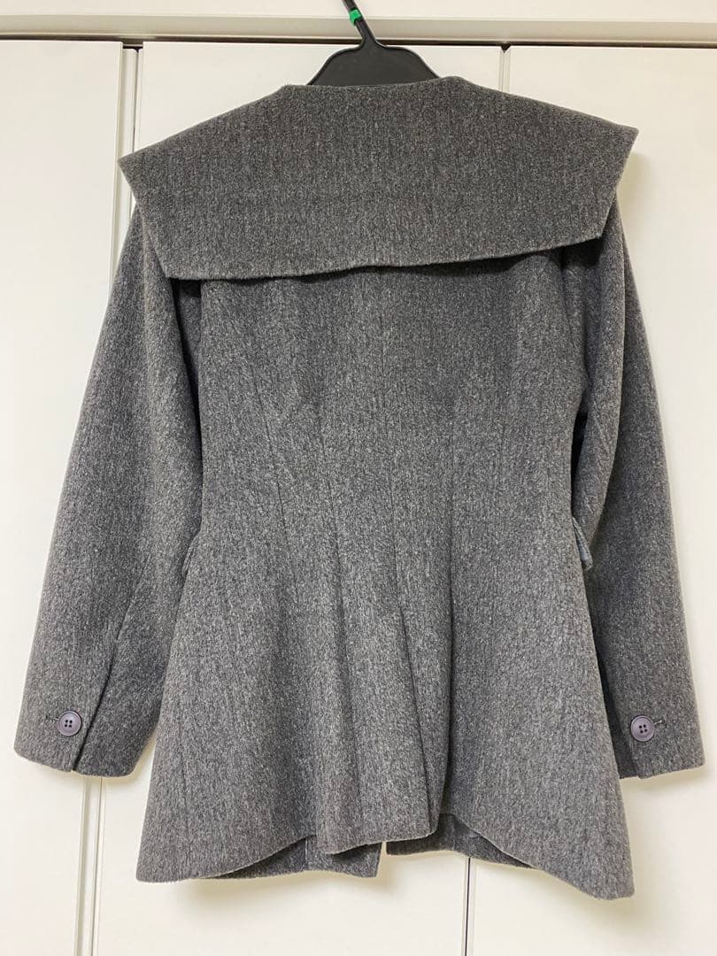 GIUNON giunon ジウノン ビッグカラーコート チャコールグレー