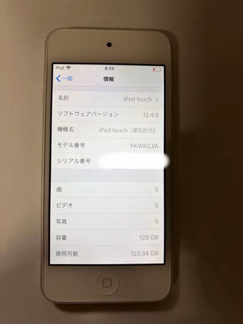 iPod touch 第6世代 128GB 動作確認ok