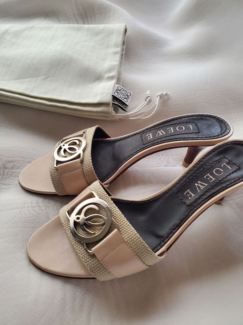 値下11500→　 ロエベ　ベージュ ミュール