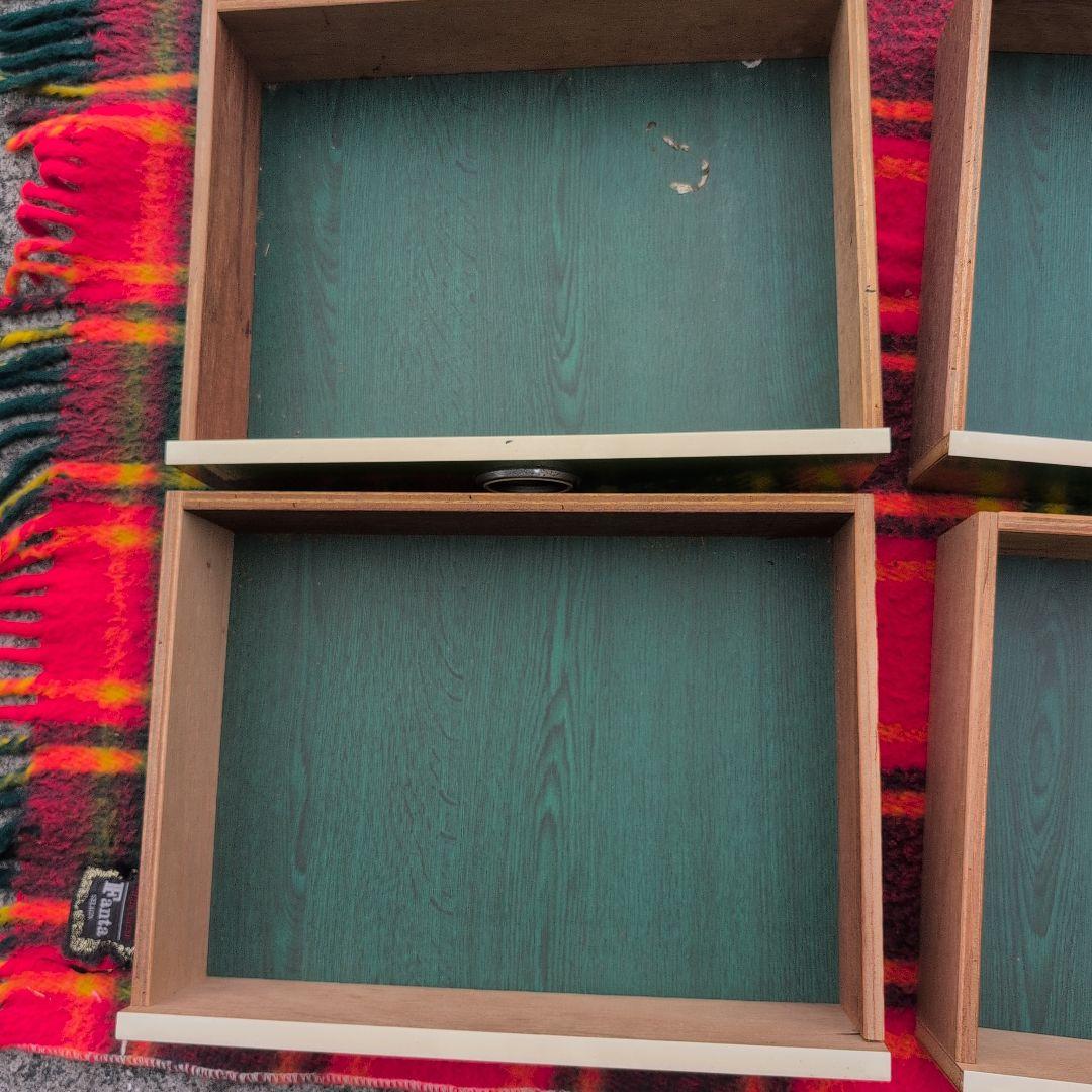 昭和レトロポップ緑5段引き出しラック