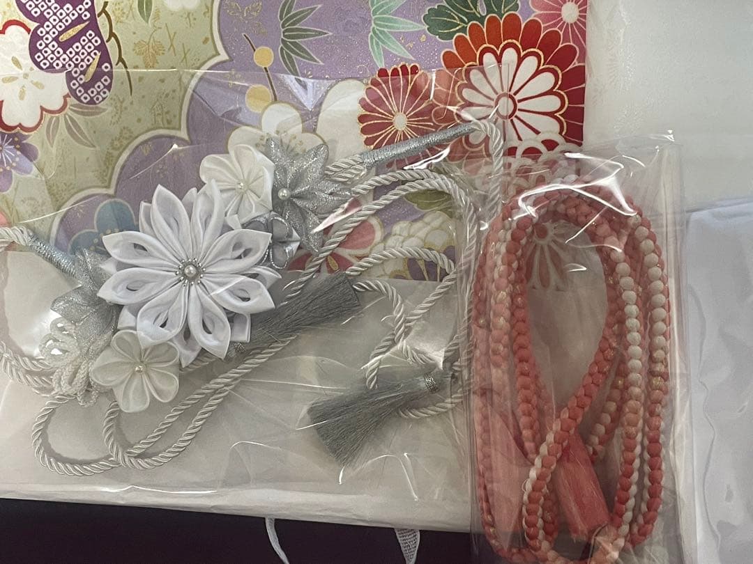 専用　振袖 着物　ピンク✖️シャンパンゴールドクリーム系 刺繍　一式