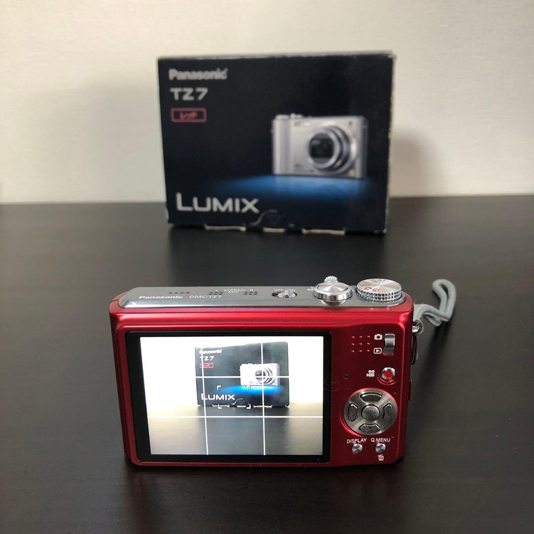 【動作確認済】Panasonic デジタルカメラ LUMIX DMC-TZ7 赤
