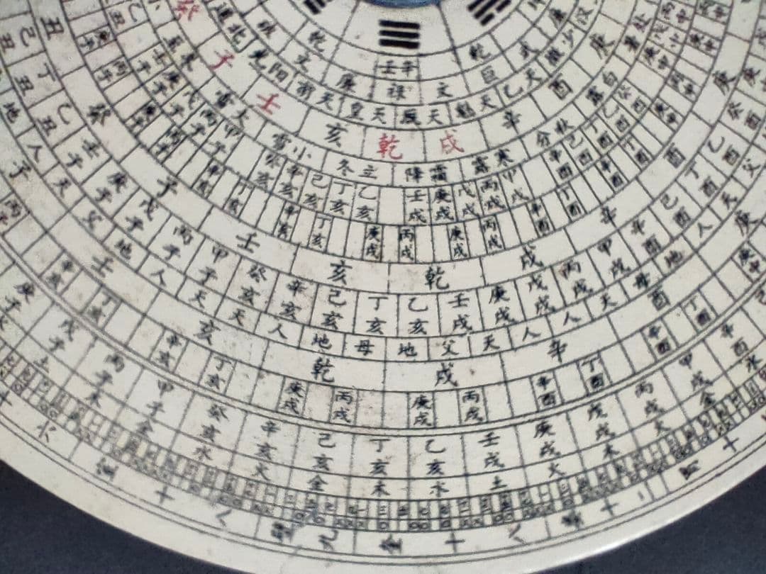 ●【希少】中国風水 羅盤（らばん） 多層盤 易経八卦風水コンパス 古道具 骨董品