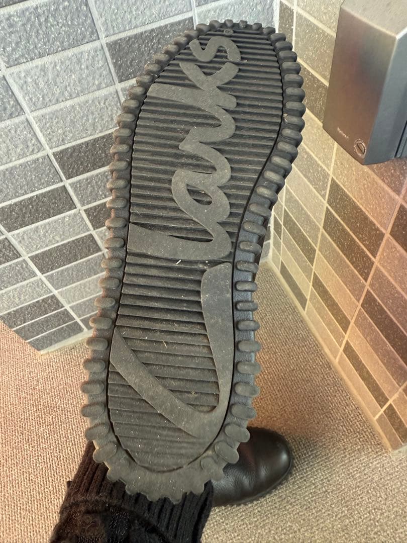 美品 クラークス サイドゴアブーツ トーヒルメープル　厚底　黒