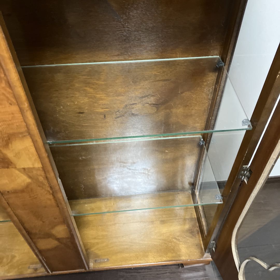 アンティーク　ビンテージ　英国　ショーケース　キャビネット 飾り棚　京都レトロ