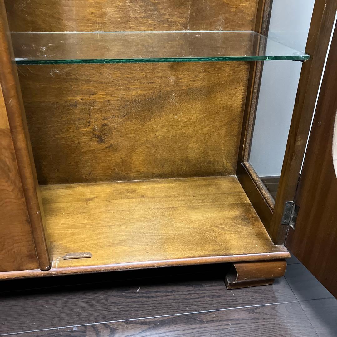 アンティーク　ビンテージ　英国　ショーケース　キャビネット 飾り棚　京都レトロ