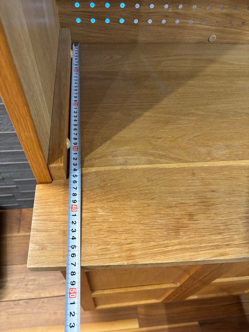 美品　食器棚　ホワイトオーク