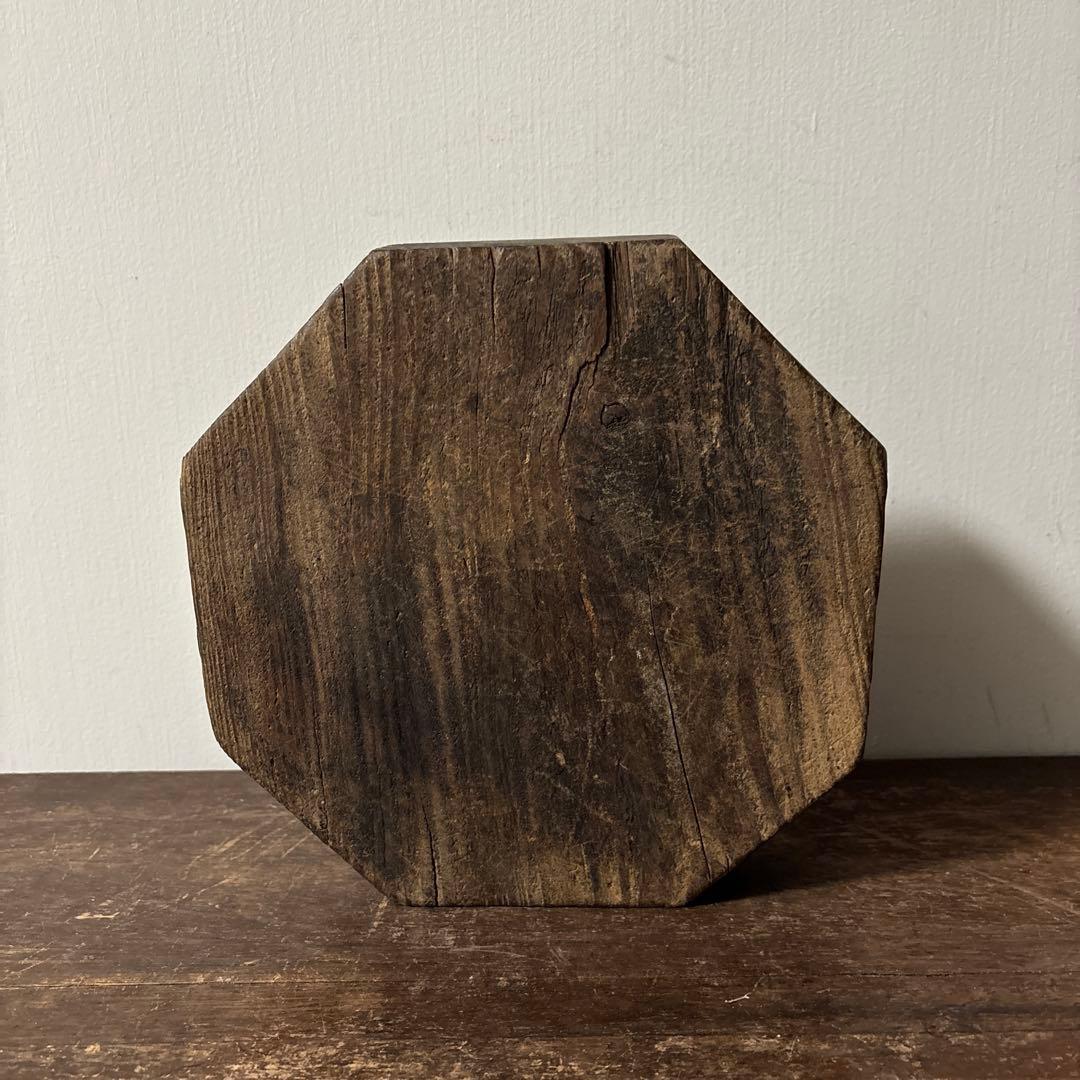 李朝木製灰皿　古民具　韓国古美術　花入　花器　和骨董　アンティーク　古道具