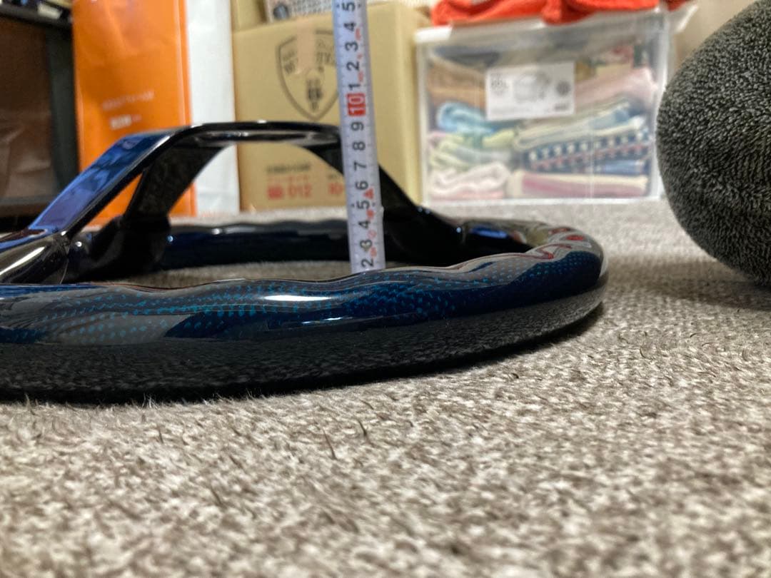 ダークブルー 3本スポーク ステアリング