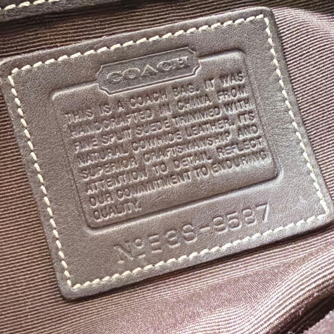 希少✨ COACH スエード レザー パッチワーク ショルダー バッグ 肩掛け