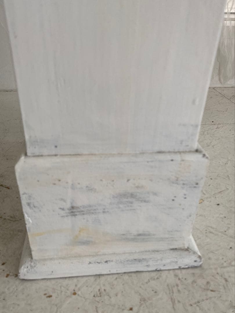 マントルピース　ホワイト 木製　シャビー