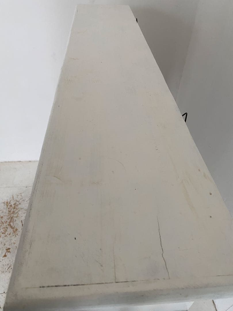 マントルピース　ホワイト 木製　シャビー