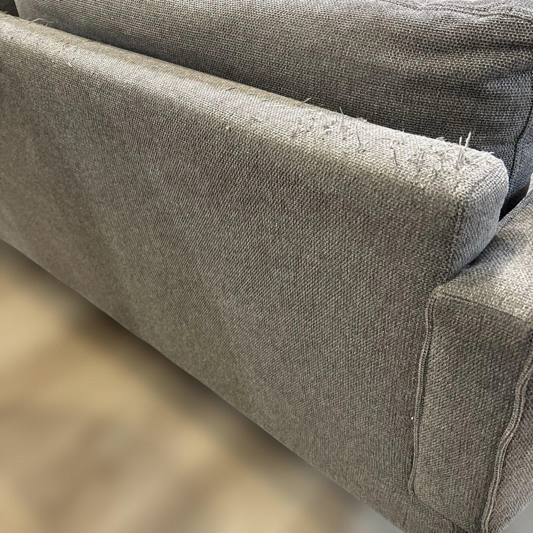 2人掛けソファ グレー 椅子 家具 送料込み