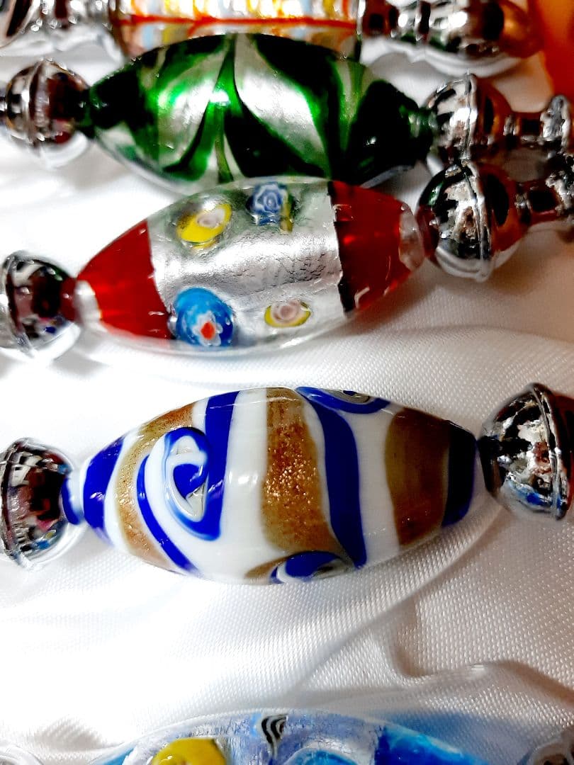 １２本セット　新品　クリスマス　キラキラ　ぷっくり イタリアベネチアンガラス調