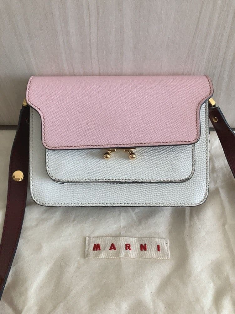 MARNI　マルニ　TRUNK BAGトランクミニ　レザー　ショルダーバッグ