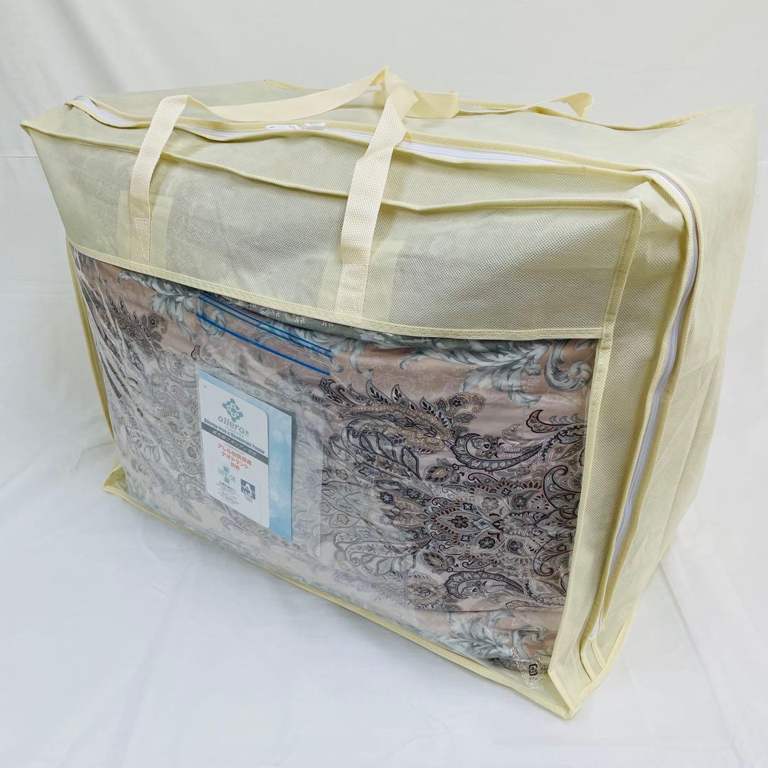 羽毛布団 シングル 増量 抗菌防臭羽毛 ピンクグリーン 日本製　特別価格