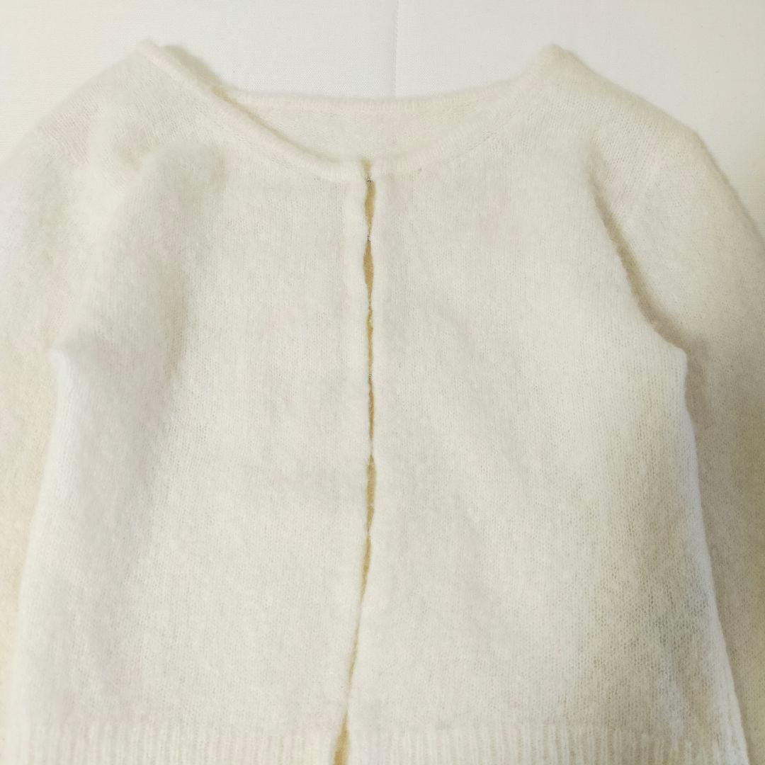 ヨー　ビオトープ　biotope カシミヤカーディガン　ホワイト