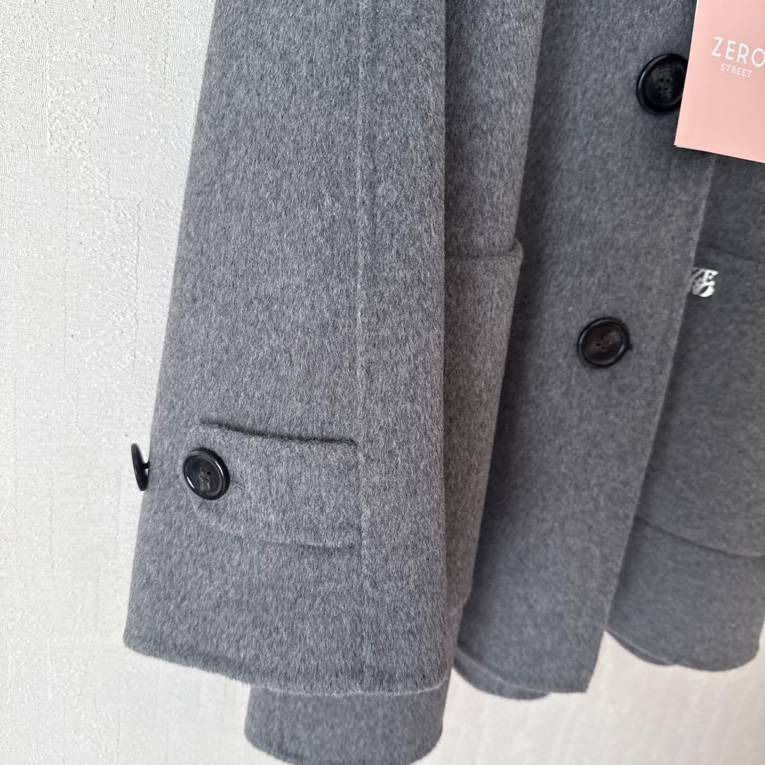 Aライン ウールコート 新品 グレー