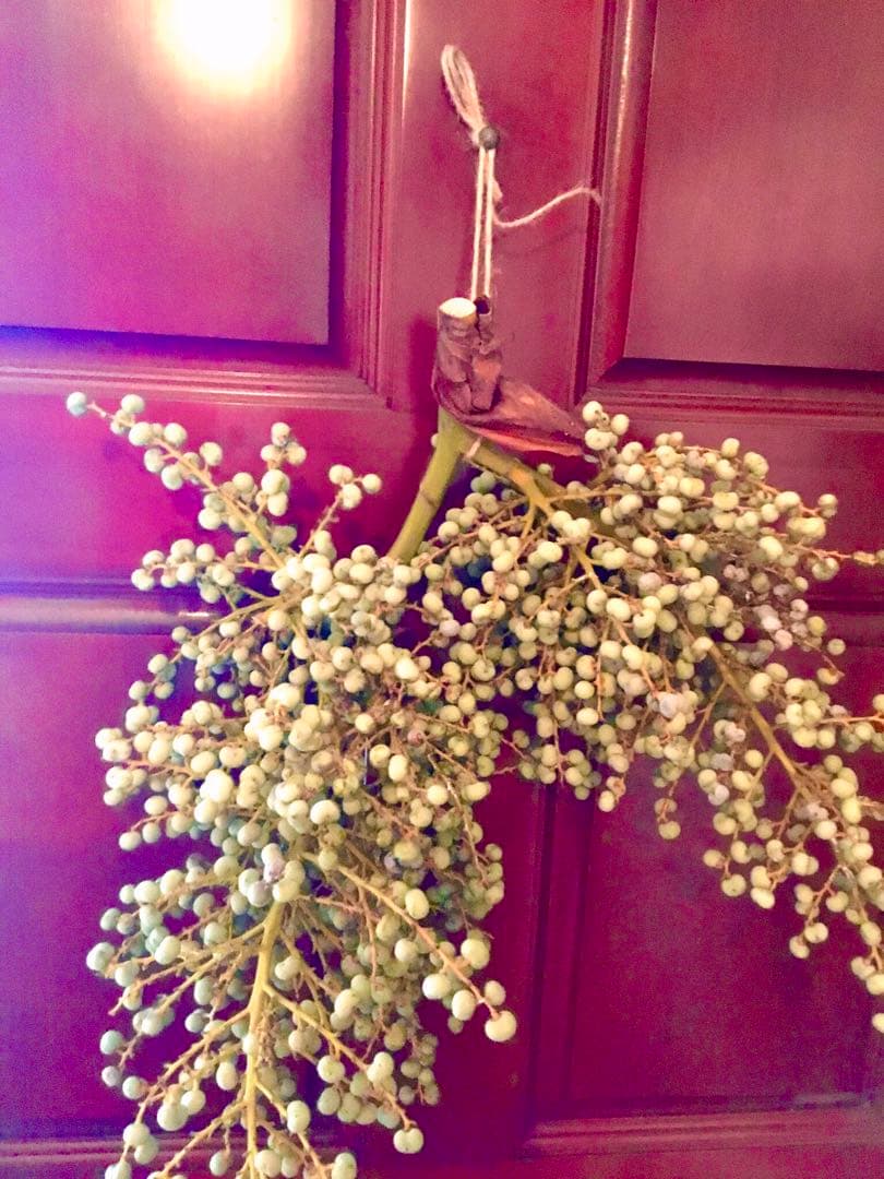 完売　希少＊高級花材【棕櫚の実＊シュロの実】花材/スワッグやリース素材に