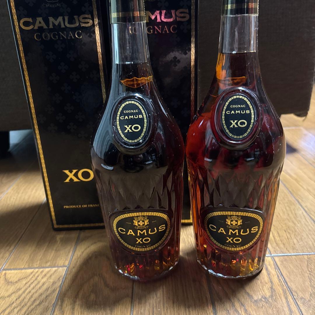 CAMUS★XO★コニャック★ロングネック700mlオールドボトル★2点セット