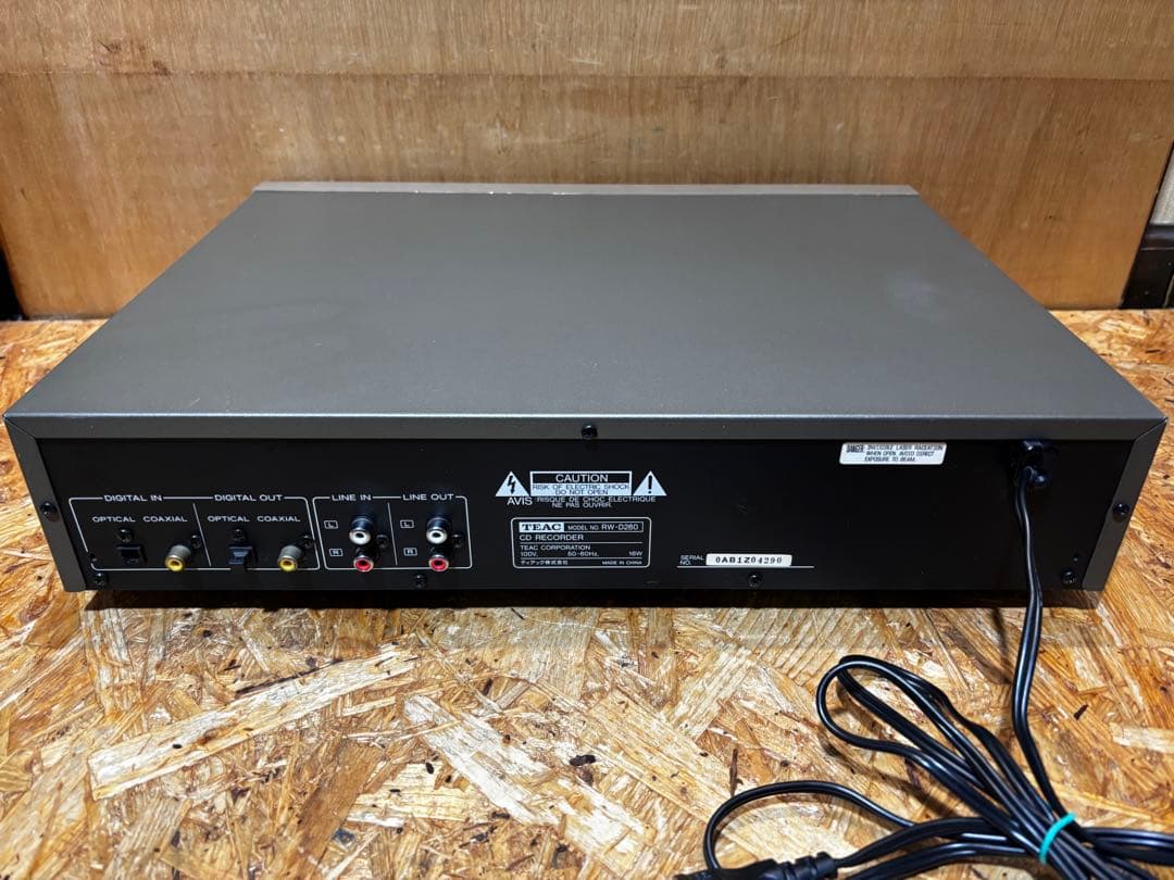 ダブルデッキ CDレコーダー RW-D280 TEAC