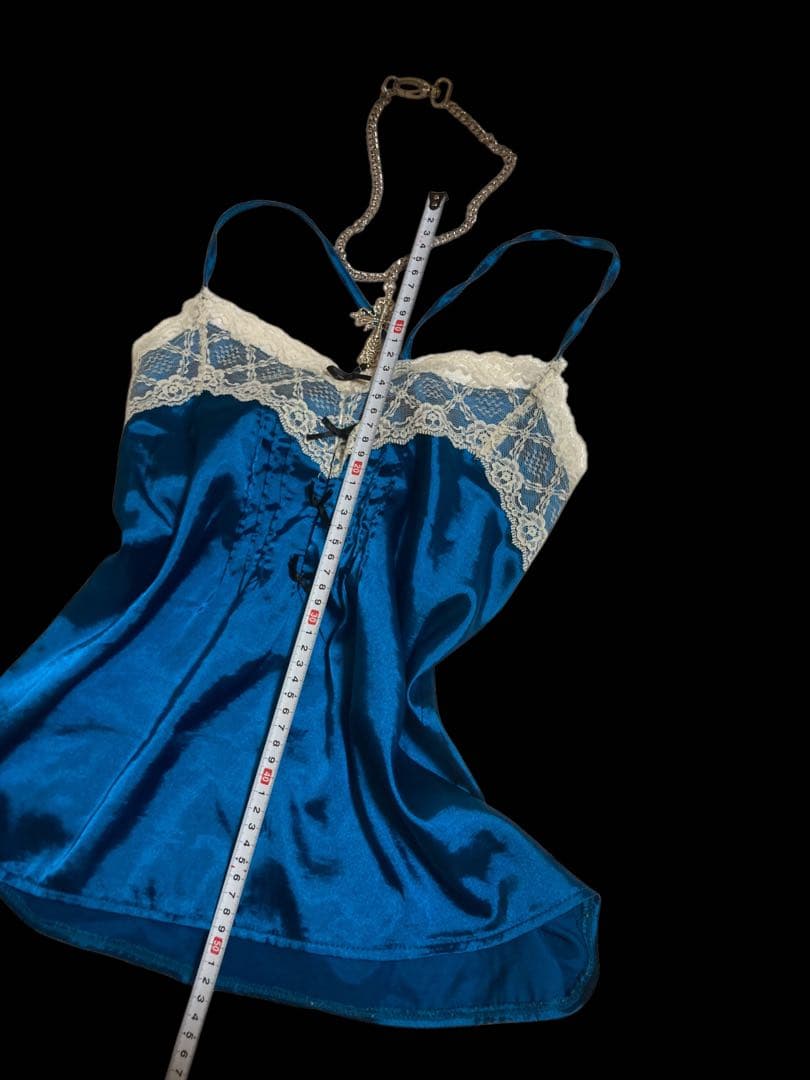 y2kサテン姫ギャルレースリボンゴシックキャミフェアリーグランジ古着屋ロック古着