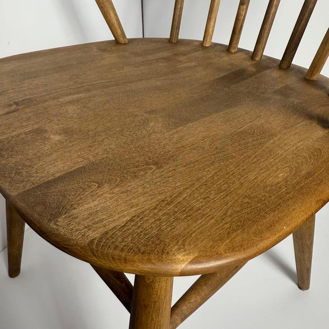 美品　関家具　ロメリア ダイニングチェア（ナチュラル） アームチェア