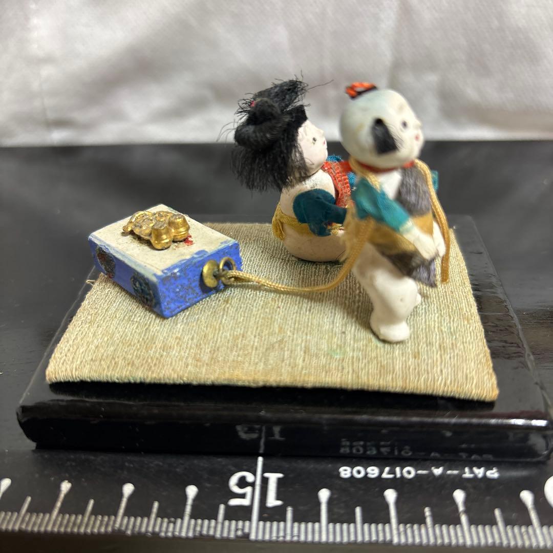 アンティーク、はいはい人形、童子こま犬、達磨ガラスケース大正昭和初期まとめて